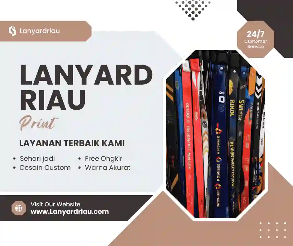 Cetak Lanyard Custom di Riau Untuk Perusahaan dan Event